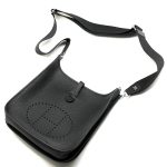 HERMES сумка Evelyne кожа Того 29 см черная