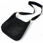 HERMES сумка Evelyne кожа Того 29 см черная золото