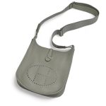 HERMES сумка Evelyne кожа Того 29 см серая