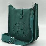 HERMES сумка Evelyne кожа Того 29 см зеленая