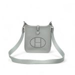 HERMES сумка Evelyne mini кожа Того 16 см серая