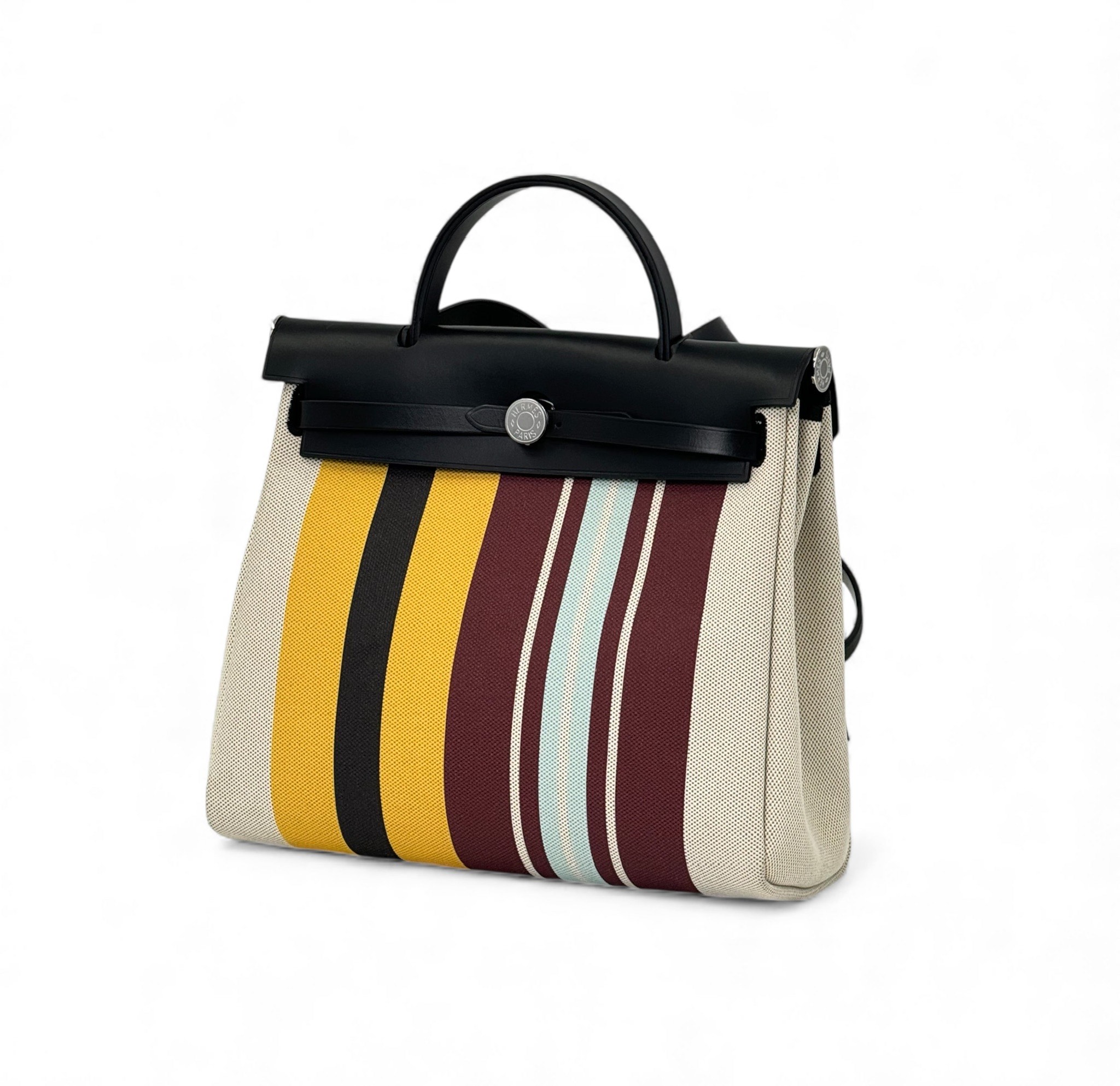 hermes-sumka-herbag-31-sm-tekstil-czvetnaya.jpg HERMES сумка Herbag 31 см текстиль цветная — изображение 1