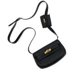 HERMES сумка Kelly Moove 19 см гладкая кожа черная золото