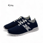 KITON кроссовки синие сетчатые легкие