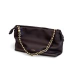 LOEWE клатч гладкая кожа бордовый