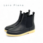 LORO челси черные высокие кожа