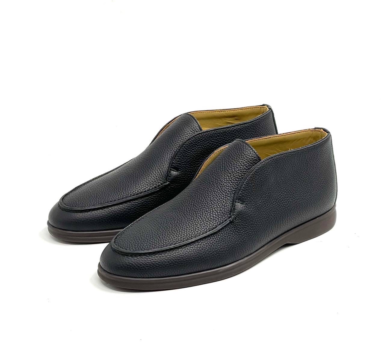 loro-piana-lofery-vysokie-kozha-chernye-s-temnoj-podoshvoj.jpg LORO PIANA лоферы высокие кожа черные с темной подошвой — изображение 1