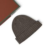 LORO PIANA шапка кашемир темно-бежевая