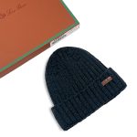 LORO PIANA шапка шерсть синий
