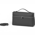 LORO PIANA сумка большая того серая серебро