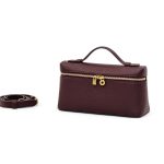 LORO PIANA сумка маленькая того бордовая золото