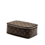 LV борсетка Cube De Rangement коричневая монограмма средняя