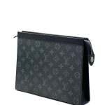 LV борсетка канва серая монограмма