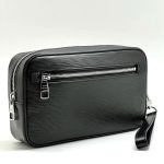 LV борсетка карман спереди с ремешком Epi черная