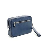 LV борсетка карман спереди с ремешком Epi синяя