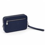 LV борсетка карман спереди с ремешком Taiga синяя