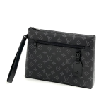 LV борсетка клатч Takeoff серая канва в монограмму