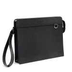 LV борсетка Standing кожа taiga черная с ручкой