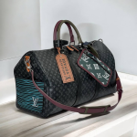 LV дорожная сумка 50 см серая монограмма цветные ручки