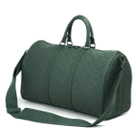 LV дорожная сумка 50 см зеленая кожа того с тиснением монограммы