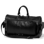 LV дорожная сумка гладкая кожа черная