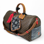 LV дорожная СУМКА KEEPALL 50см Коричневая с плечевым ремнем Канва Monogram