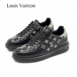 LV кеды черные с белой монограммой