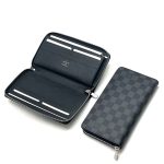 LV кошелек большой серая шашка