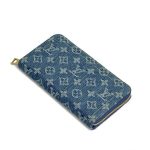 LV кошелек джинсовый синий монограмм золото