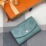 LV кошелек IRIS XS голубой с перфорацией