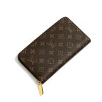 LV кошелек канва монограмма большой коричневый