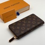 LV кошелек средний канва монограмма коричневый золото