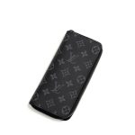 LV кошелек вертикальный серая монограмма