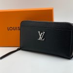 LV кошелек Zippy Lockme кожа Того черный