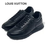 LV кроссовки кожа монограмм металлический логотип сбоку