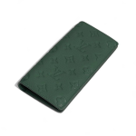 LV купюрница кожа Того с тиснением монограммы зеленая