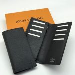 LV купюрница Taiga тисненый логотип черная