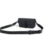 LV мессенджер Бумажник Montsouris Wearable серая канва Monogram