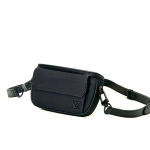 LV мессенджер Сумка Бумажник Pilot Wearable кожа того черного цвета