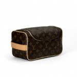 LV несессер круговая молния ручка сбоку канва коричневая монограмма