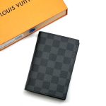 LV обложка на паспорт серая шашка
