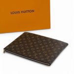 LV папка А4 канва коричневая  монограмма