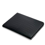 LV папка из черной кожи крокодила формат А4