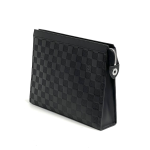 LV папка кожа шашка черная широкая