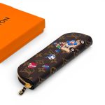 LV пенал для карандашей канва монограмма с принтом коричневый