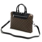 LV портфель Jour коричневая монограмма карман на молнии