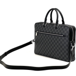 LV портфель PORTE-DOCUMENTS BUSINESS MM  отделение на молнии серая шашка