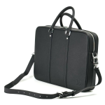 LV портфель Voyage с ремнем кожа Taiga черный