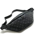 LV поясная сумка Discovery серая монограмма большая кожа сверху