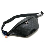 LV поясная сумка серая монограмма